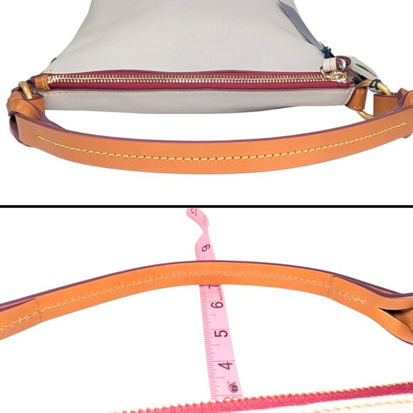 Dooney & Bourke NWT Florentine Randy Ivory Ecru Leather Shoulder Bag - Picture 7 of 11